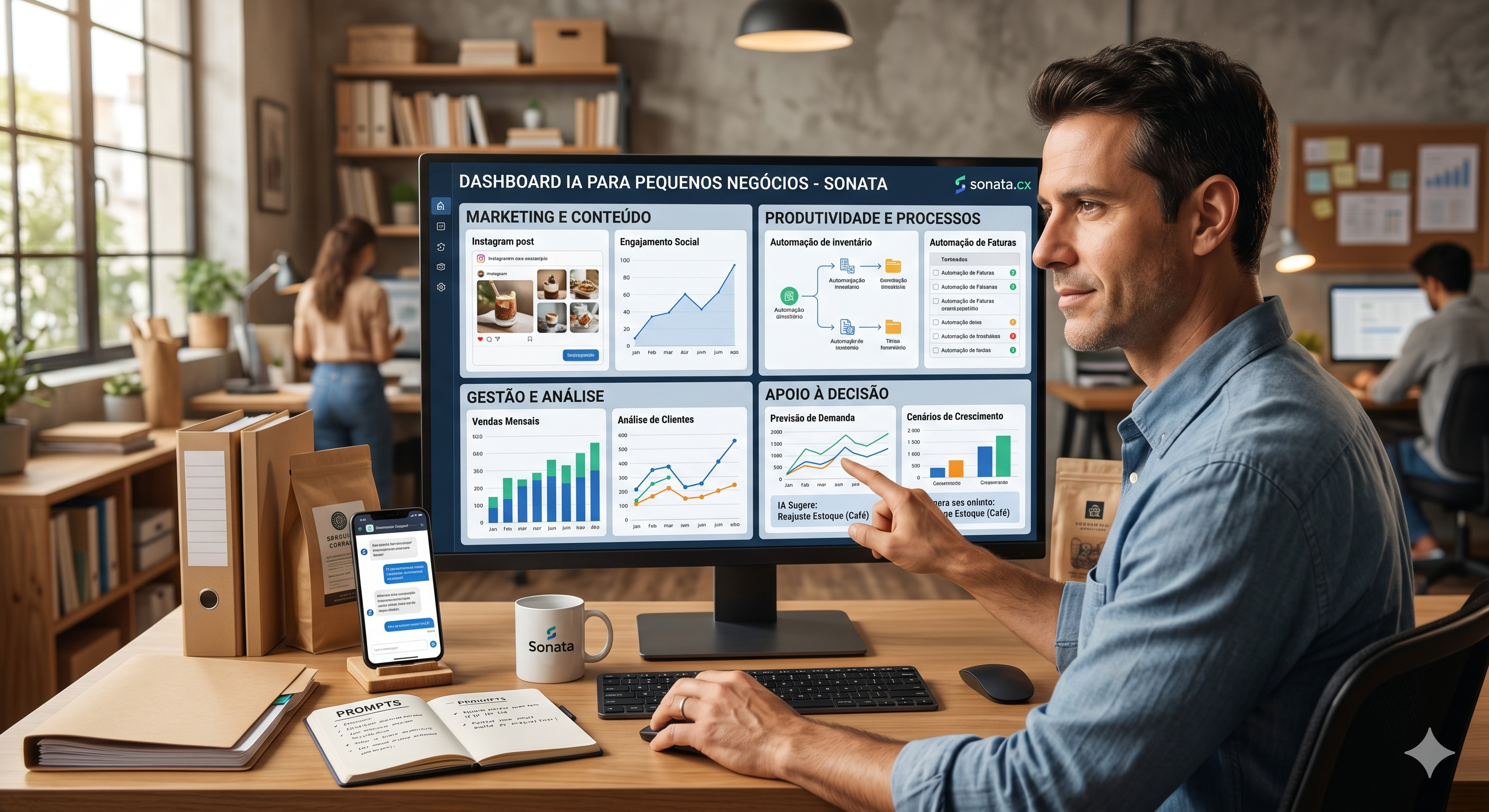 Inteligência Artificial nos pequenos negócios: como usar IA para ganhar eficiência e competitividade